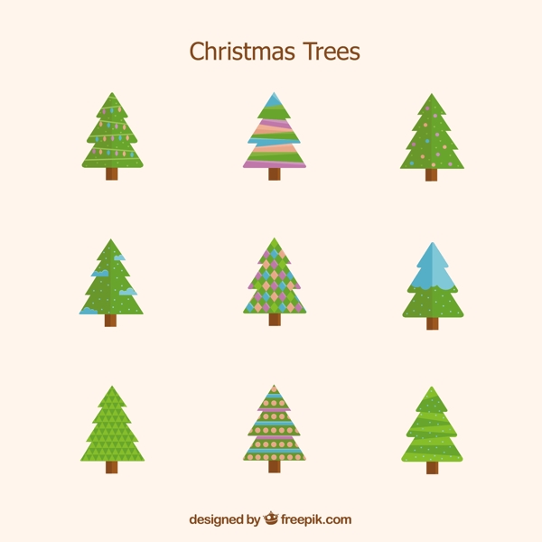 各种圣诞树图标