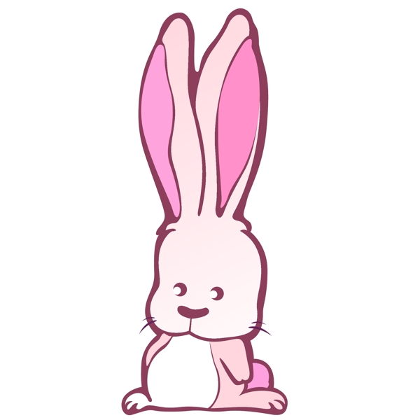 印花矢量图可爱卡通童装卡通动物兔子免费素材