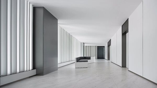 有设计感的室内装修 干净白调的共享空间