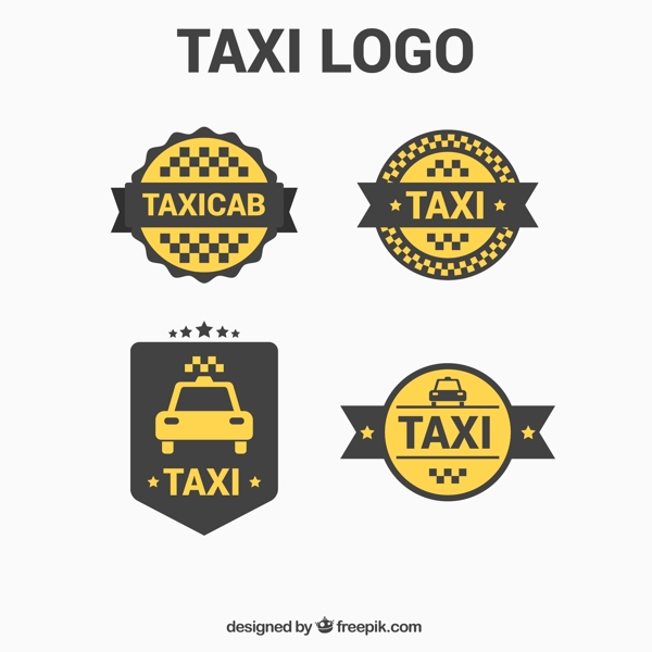 出租车服务的标志徽章