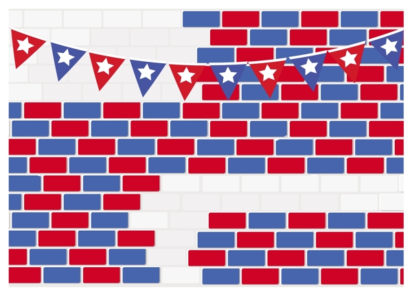 美国独立日庆祝活动壁向量的主题设计