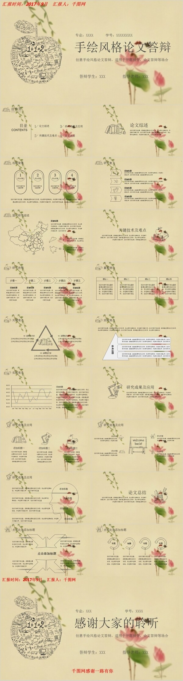 简约实用毕业答辩ppt模板6