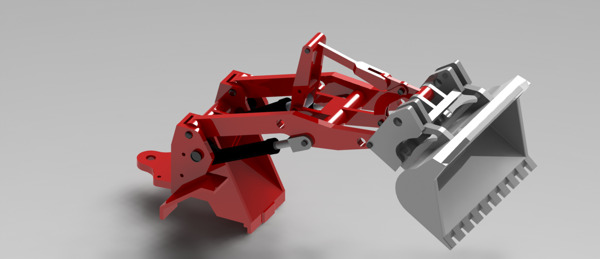 挖掘机铲斗3D模型