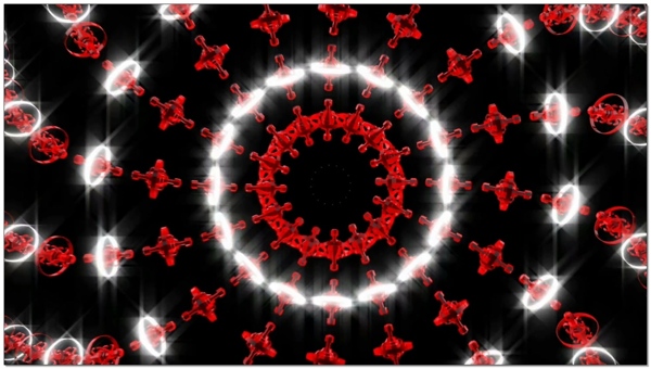 红光螺旋动态视频素材