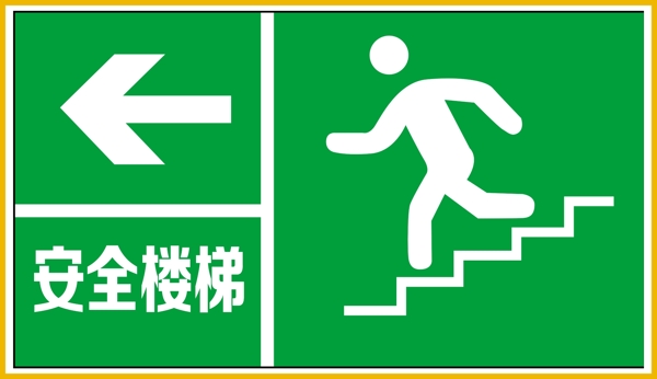 消防标识安全楼梯
